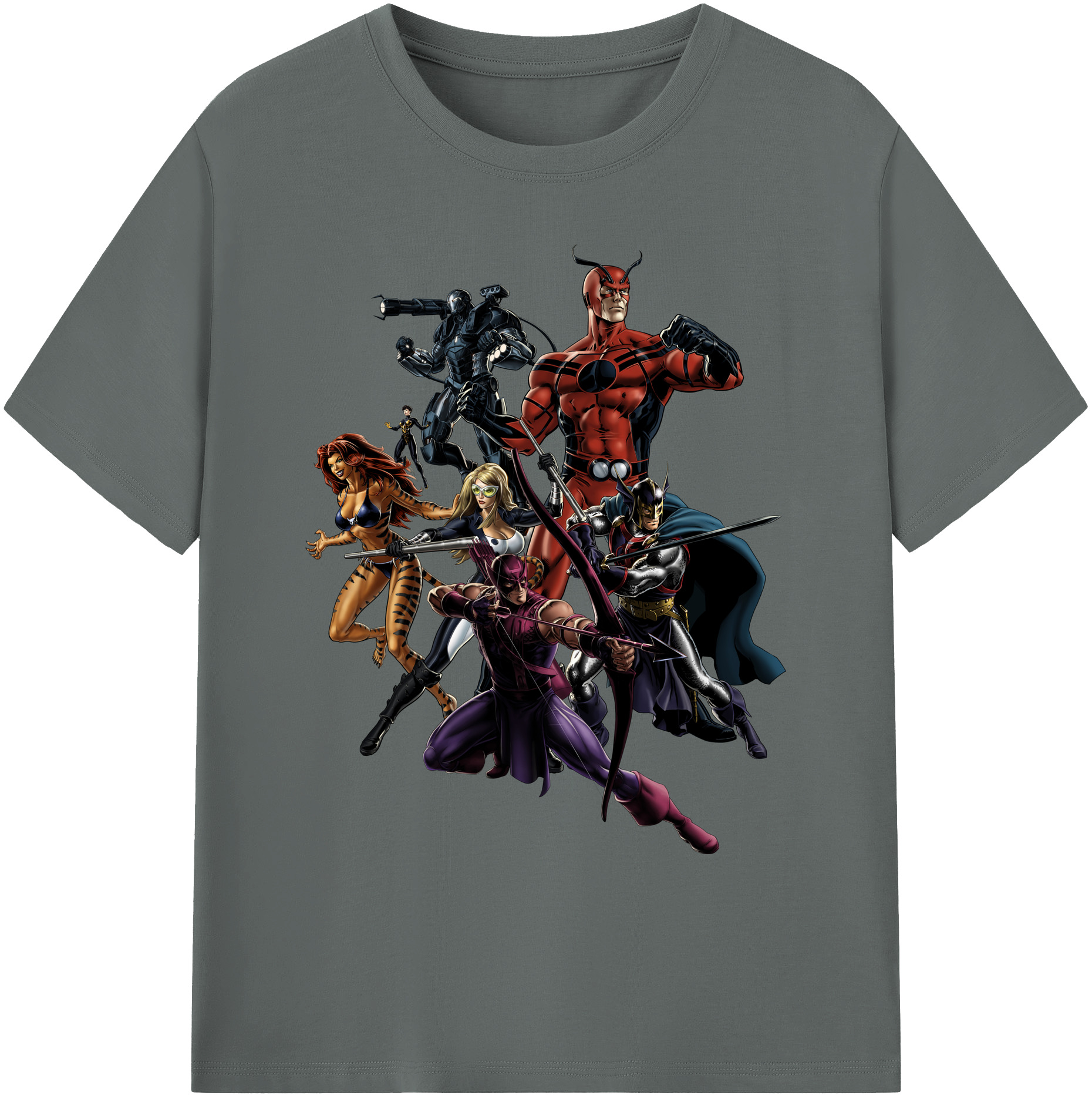 （画像用） アベンジャーズ The Avengers 綿100％ メンズ半袖Tシャツ｜肌触りやわらか＆通気性